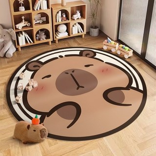 귀여운 카피바라 5가지 디자인에 깔금한 카펫 및 의자 매트 5종