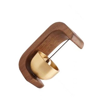 東方儲運 老式無線門鈴 臥室門無線門鈴 易於安裝 廣泛應用 黃銅成品門廊, 1個, 1黑暗