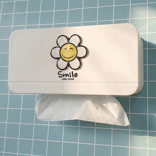 언즈 스마일 화장실 주방 핸드타올 휴지 케이스 페이퍼타올 키친타올 디스펜서, 혼합색상, 1개