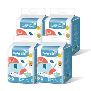 대디베이비 리얼핏 풀커버 팬티형 기저귀, 68매, 키즈형(Kid)