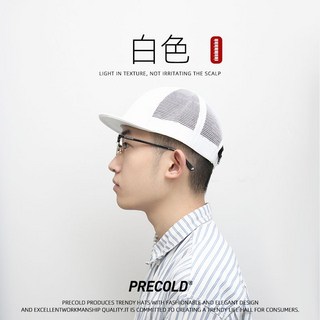 나일론캠프캡 얼굴작아보이는모자 아메리칸 챙 플랫 여름 메쉬 빈티지 야구 일본