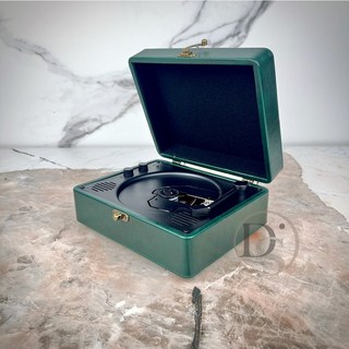 狄倫思 木質系CD播放器 藍芽 台灣實體店家 CD Player 唱片機 隨身聽, 寶石綠_皮箱式_SG1900, 寶石綠, SG1900