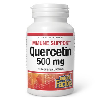 natural Factors Natural Factors 槲皮素 槲皮素 500 毫克 60 粒素食膠囊, 1個, 60顆