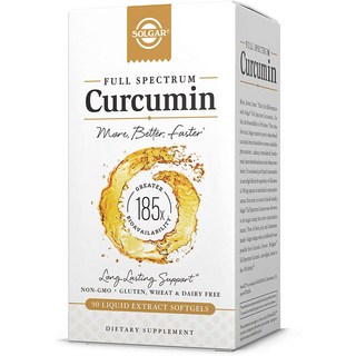 솔가 풀 스펙트럼 커큐민 리퀴드 엑스트랙트 소프트젤, 90정, 1개