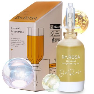 DR.ROSA 글루타나 C 브라이트닝 럼 글루타티온 + 나이아신아미드 칙칙하고 고르지 않은 피부 위한 한국 스킨 케어 경량 데일리 글로우 부스터 [호환]