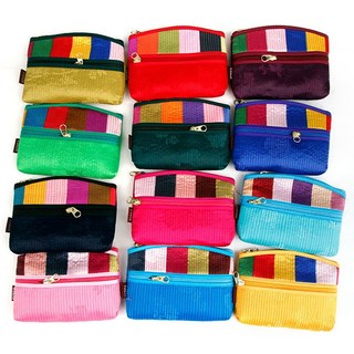 동전담은 색동누비지갑 12색, 옥색