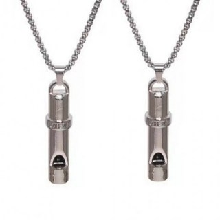 1+1 호신용 호루라기 목걸이 휘슬 팬던트