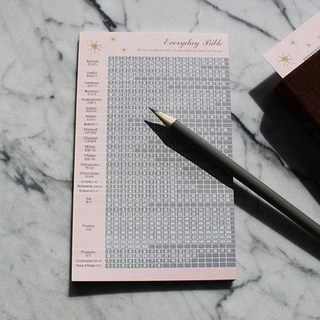 Gold Star-성경읽기표 20장/100장-피터카페, 100장