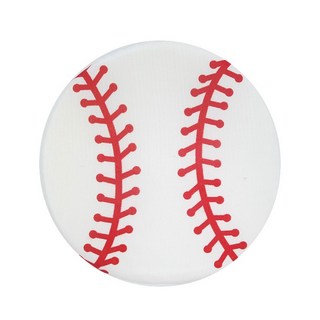 兒童安全軟飛盤玩具，布製海綿飛盤，戶外運動感統訓練玩具，足球籃球棒球多功能, 1個, 棒球