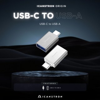 ICANSTron USB-A 轉 USB-C OTG 傳輸線, 1個