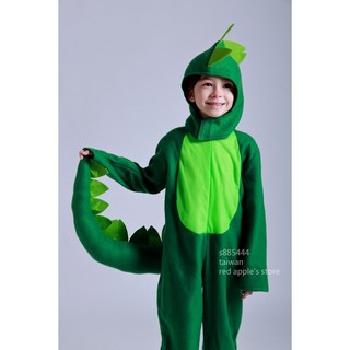 獨家設計款 萬聖節聖誕節派對可愛綠色長尾巴恐龍造型服 恐龍暴龍劍龍