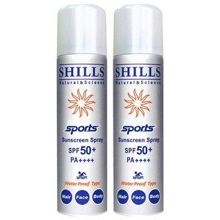 SHILLS 舒兒絲 SPF50+ PA++++ 很耐曬超清爽亮白防曬冰鎮噴霧, 90g, 2瓶
