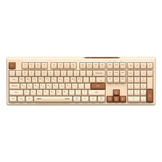 앱코 무선 저소음 블루투스 멤브레인 키보드, 오트밀, MK108W, 제조사축