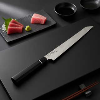 명장 조상진 대첩도 다마스커스 야나기바 사시미 회 칼, 흑단나무, 1개