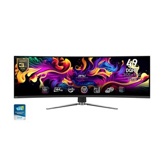 MSI MPG 491CQP QD-OLED 49吋 2K 電競螢幕，0.03ms反應，144Hz高刷新，沉浸式曲面, 限時促銷｜MPG 491CQP