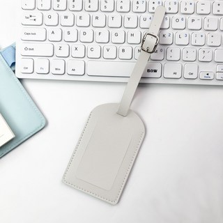 時尚皮革行李箱吊牌 附個人資訊卡 旅行必備配件 多色選擇