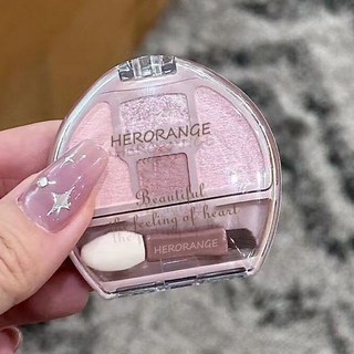 砍妹臥蠶眼影盤 淚袋提亮珠光修容壹體盤 嫩門永存, 1個, 【砍妹平替02#】粉櫻花【好粉嫩】