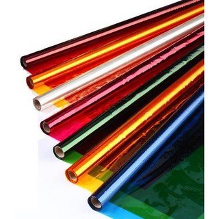 彩色玻璃紙 美術勞作材料 透明彩色玻璃紙 DIY手工藝品材料, 透明, 1個