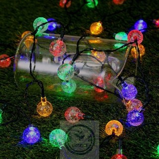 믿고사는잡화점 전기세ZERO 100구 컬러스노우볼 LED가랜드전구 10m 크리스마스led전구 크리스마스트리전구