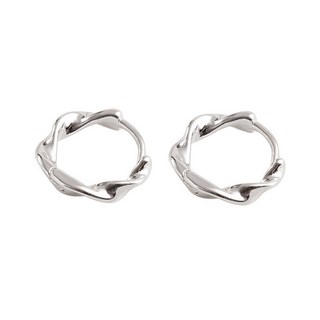 UME S925純銀 莫比烏斯環耳環 銀色/金色/玫瑰金色 純銀耳扣