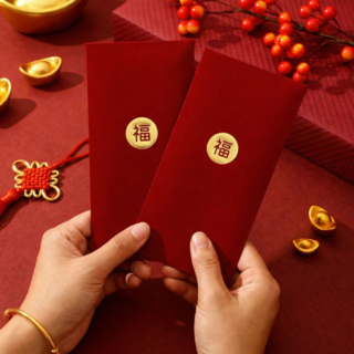 복담은 고급 설 용돈 봉투 현금 명절 세뱃돈, 6개, 레드