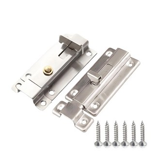 201不鏽鋼方款插銷 - 防盜門鎖門栓, 1個, 小款-手動/自動隨機