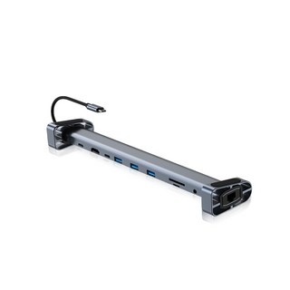 宏晉 TYPE-C筆電擴充器 十合一擴充支架 筆電延展器 支援RJ45 hub3.0 HDMI, 1個