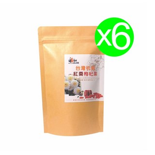 品綠 台灣杭菊紅棗枸杞三角茶包，天然草本，獨立包裝，方便攜帶，無添加，安心飲用, 6g, 6個, 10個裝