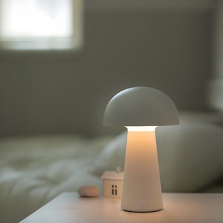 레토 무선 머쉬룸 무드등 인테리어 LED조명 테이블 램프, 클라우드화이트