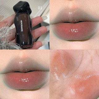 HERORANGE 原色冰萃清透脣釉 水光鏡面脣釉 玻璃果凍脣 嘟嘟脣 韓系嫩妹顯白口紅 不易沾杯 L.F.S, 01#淡奶茶橘, 1個