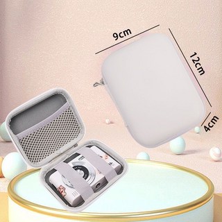 相機包 皮質防水CCD相機包 復古卡片機收納盒 硬殼防摔緩震便攜手提, 白色相機包【皮質】, 1個