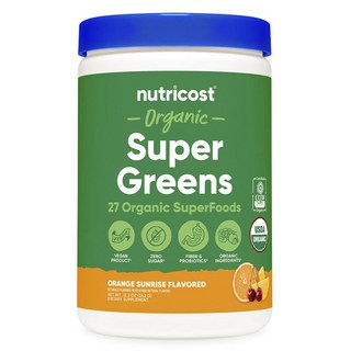 nutricost 超級食物蔬果粉 橘子水果口味, 342g, 1罐