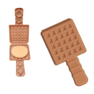 클레이 점토 도구 와플만들기 요리놀이 몰드 찍기틀 모형틀 유치원공예 키트, 1개
