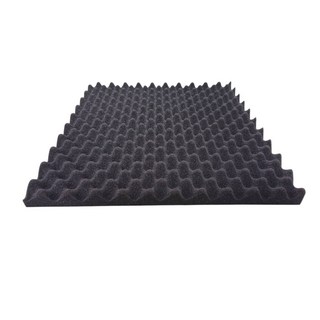 高密度防火隔音棉 4cm厚 50*50cm 波浪吸音棉 錄音室隔音牆, 厚4cm普通波浪不防火無膠, 1件