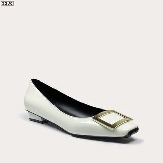 Z3JC 秋細跟方扣單鞋女方頭粗跟高跟鞋淺口婚鞋時裝鞋女時尚