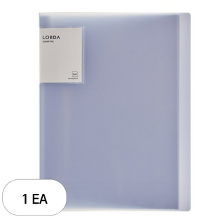 롭다 40포켓 클리어파일 A4, Violet Fog, 1개