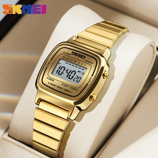 SKMEI 1901 女士運動數位手錶，3 氣防水時尚小錶盤