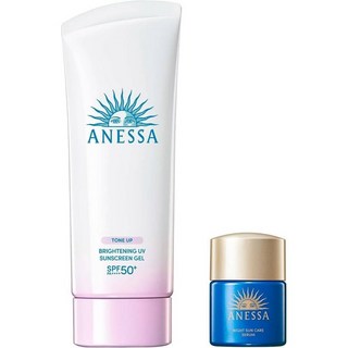 Anessa 선크림 아넷사 브라이트닝 UV 젤 세트 UV Fruity Floral 향 Main Unit 90g SPF50+ PA++++ 썬크림, 3개
