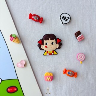 WEIIN Crocs韓國鞋扣 牛奶妹系列八件組