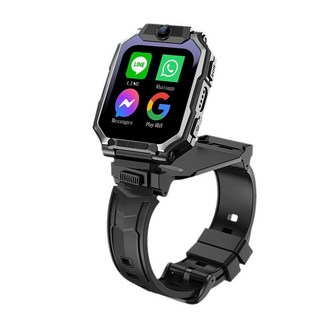 貝比兔兒童智慧手錶 谷歌商店 LINE FB定位 上課禁用, A98S-黑色-震動款 贈原廠充電頭, 黑色 贈充電頭, 2吋, 無線上網