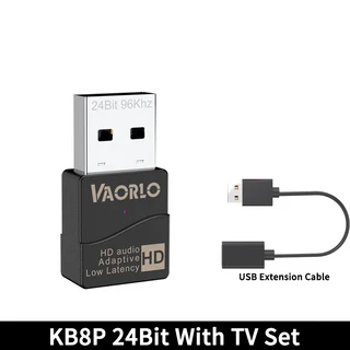 VAORLO-오리지널 KB8P KB9P 16-24Bit USB 블루투스 5.2 오디오 송신기 적응형 aptX Adaptive HD LL SBC 40m, 01 빠른, 05 KB8P 24Bit TV SET