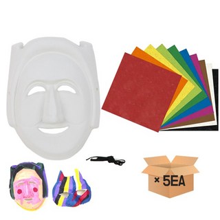 (재미스쿨) 한지 전통 종이탈 만들기 5인용 DIY, 17.돼지탈 5인용