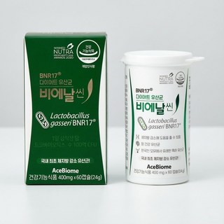 김희선유산균 BNR17 비에날씬 모유유산균 장건강 체지방감소 60캡슐, 1개, 60정