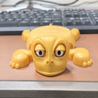 臺灣出貨 土豪金爆品可愛金龜杯墊 伸縮搞怪趣味桌麵小擺件, 1個, 土豪金龜【伸縮搞笑】二隻