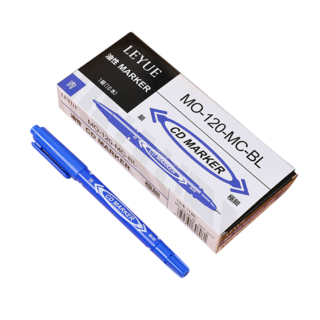 雄獅 SIMBALION 雙頭油性簽字筆/奇異筆, 藍色, 10個裝