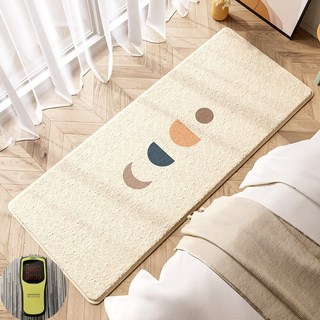 부드러운 침대 사이드 러그극세사 논슬립 장판 카페트