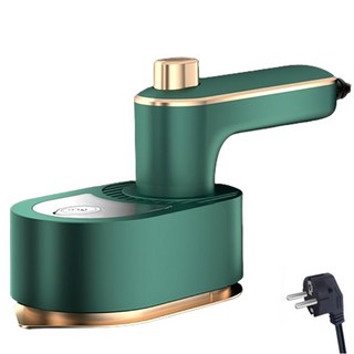 DS 접이식 핸디형 스팀 다리미 건습식 겸용 수평 수직 겸용 가정용 여행용, 단일모델, 그린