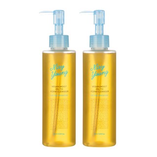 [공식몰] 메이영 비건 모이스트 클렌징오일 투 폼클렌저, 2개, 195ml