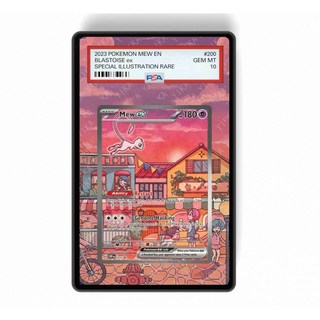 PTCG 寶可夢 PSA TAG CGC 擴散式卡磚 防UV紫外線鋼化玻璃合金框評級款夢幻, 1個, TAG,金色