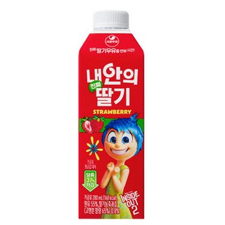 서울우유 내안의 진짜 딸기, 280ml, 4개